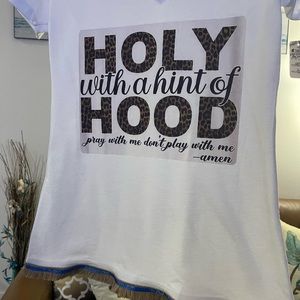 Woman’s V-neck tee size medium for sale